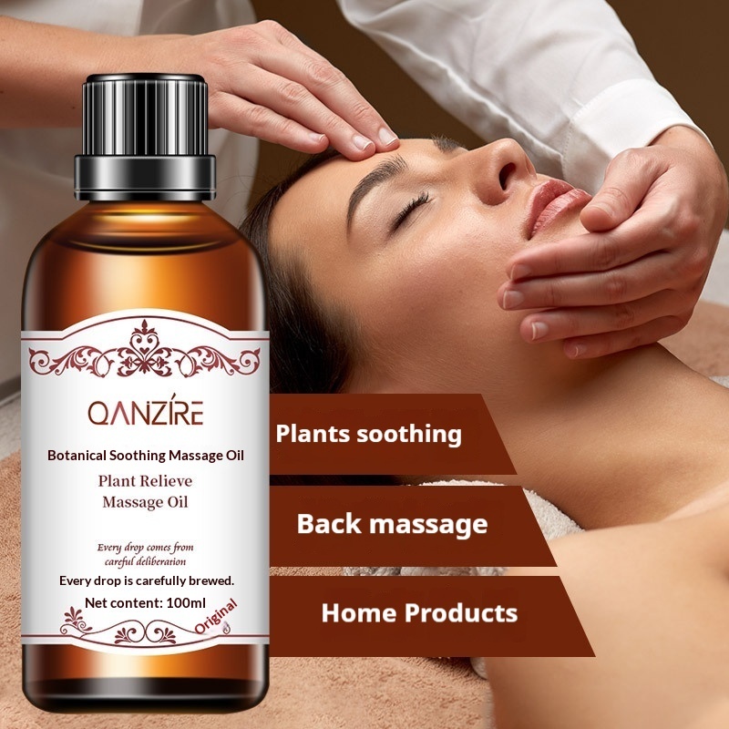 Ginger Argy Wormwood Whole Body Essential Oil for Massage - Beauty Salon Scraping Oil, Push Back Treatment