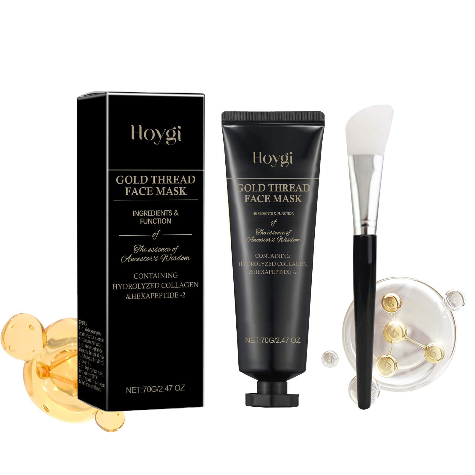 Luxurious Gold Thread Face Mask for Radiant Skin and Anti-Aging Benefits