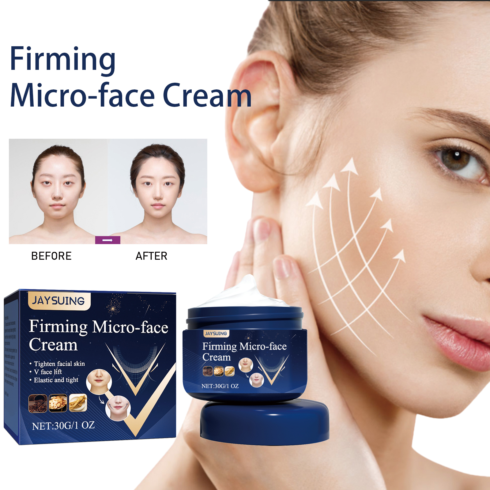 Aysuing V Face Firming Cream - Tightening and Lifting Contour for Sagging Skin