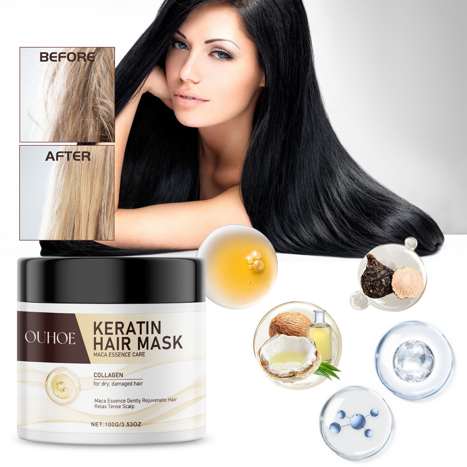 Deep Nourishing Keratin Conditioner for Soft, Healthy Scalp Care