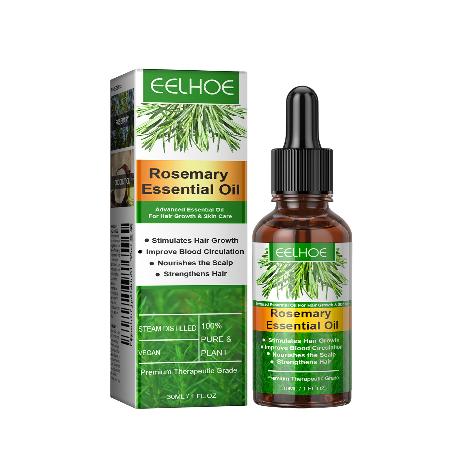 EELHOE Rosemary Moisturizing Conditioning Oil for Nourishing Scalp & Hair Growth – Anti-Breakage Formula