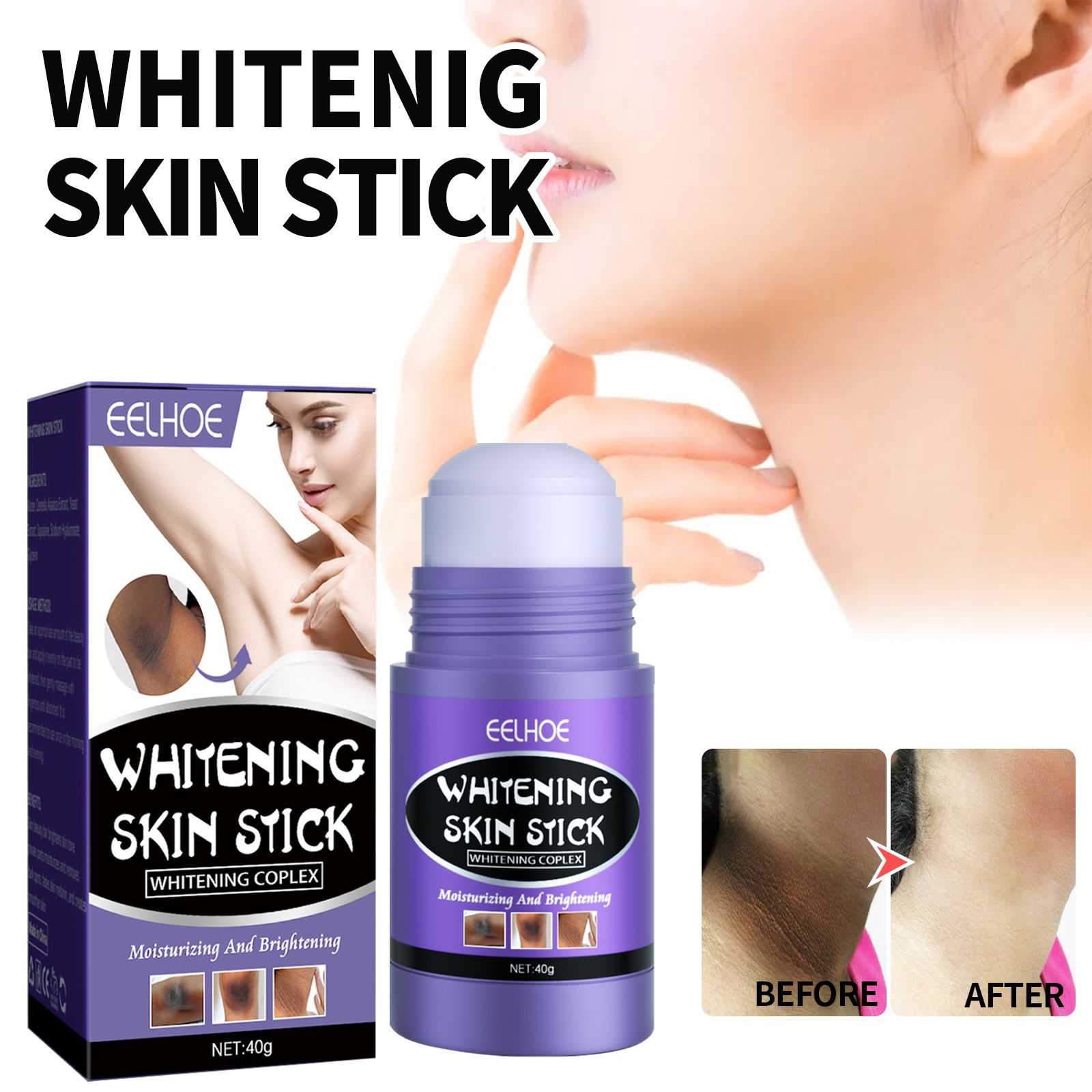 EELHOE Skin Beauty Stick - Repairing & Hydrating Cream for Melanin Reduction, Whitening & Brightening