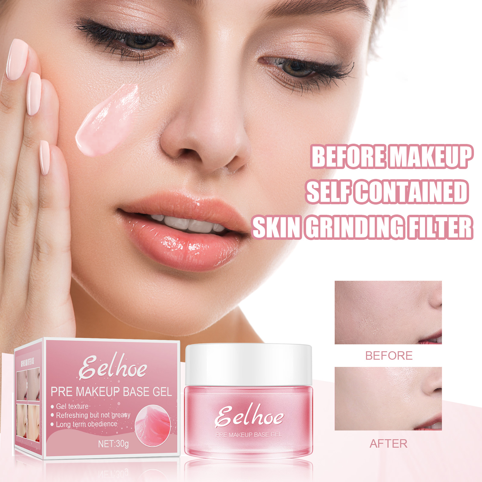 EELHOE Makeup Base Gel - Firming Moisturizer & Skin Isolating Concealer