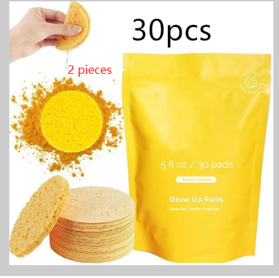 Turmeric Cleansing Pad with Compressed Turmeric & Kojic Acid for Radiant Skin