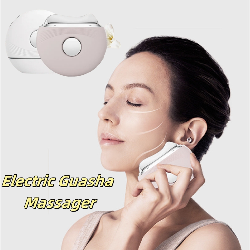 Electric Guasha Massager - EMS Face Lifting, Edema Reduction & Skin Firming Therapy Device for Beauty and Skincare