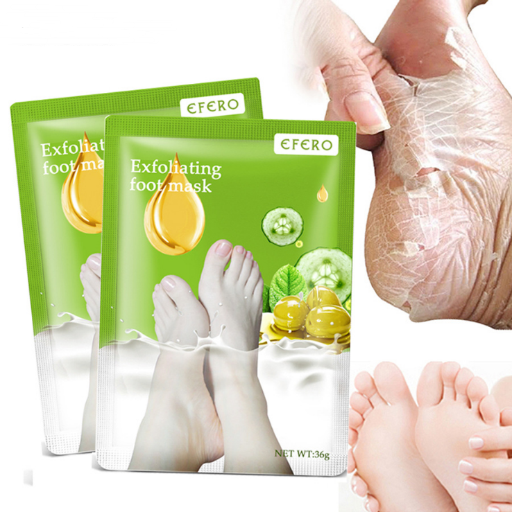 Exfoliating Foot Mask - Spa Pedicure Socks for Dead Skin Removal, Whiten Heels, Peel Away Cracked Skin, Ultimate Foot Care Solution