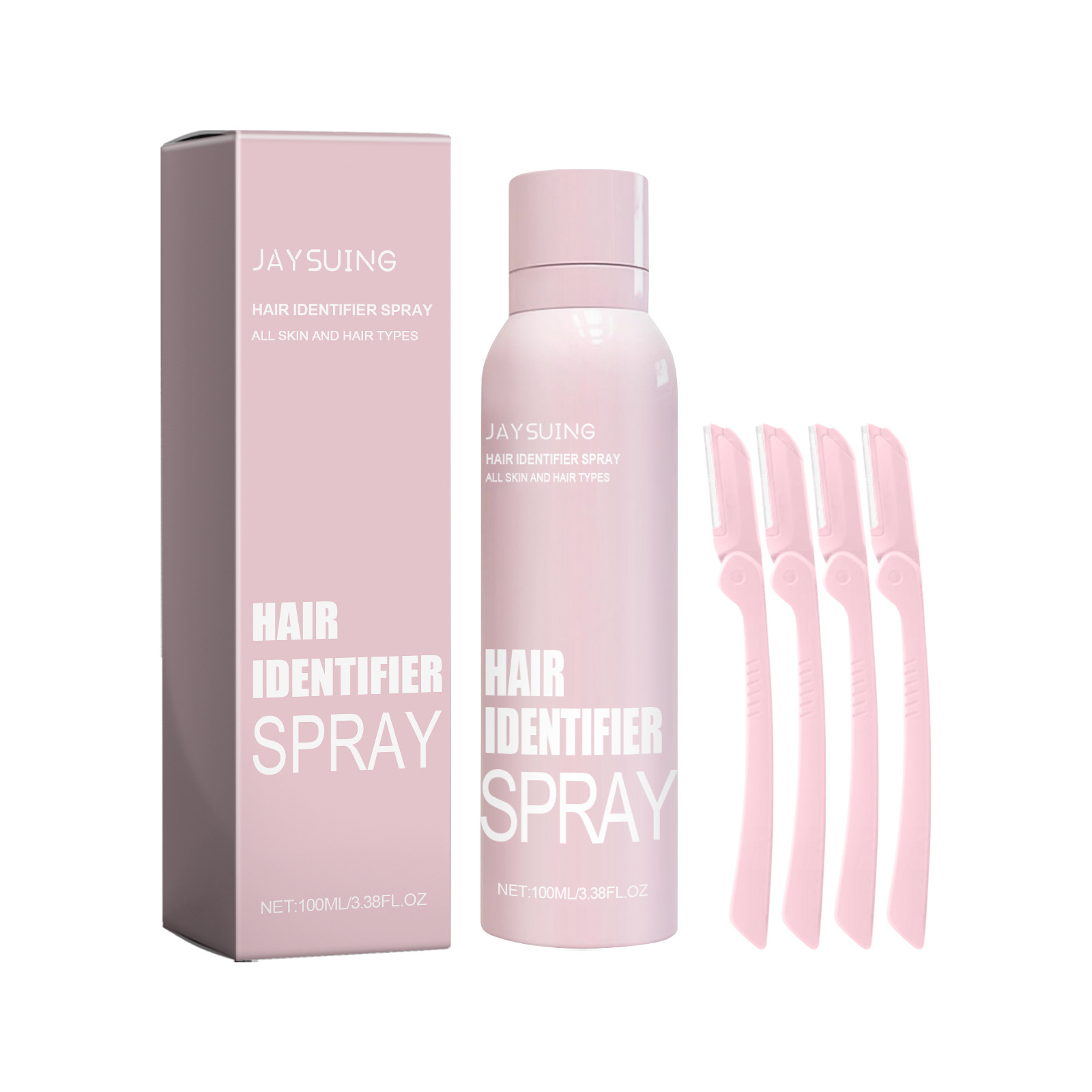 Hair Identifier Spray Set for Face Shaving - Moisturizing Dermaplaner Spray for Skin Care