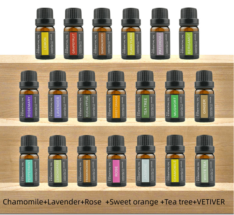 Aromatherapy Candle with Essential Oils: Ginger, Wormwood, Rose Sandalwood - Fragrant Single Plant Oil Gift Box