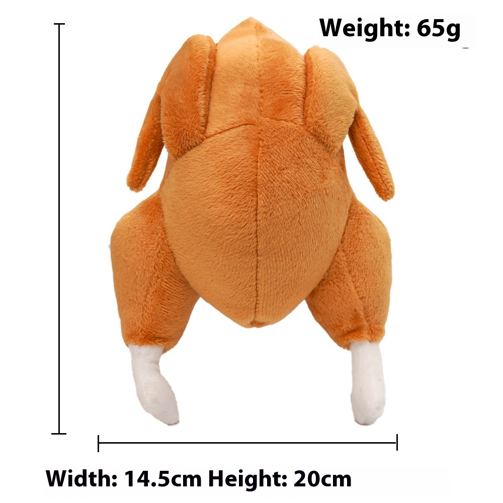 Pet Sounding Roast Chicken Creaking Plush Toy - Fun, Interactive Pet Entertainment