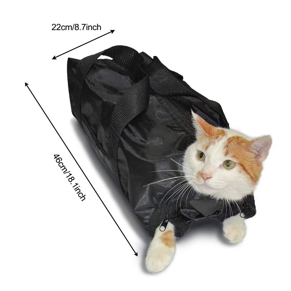 Cat Washing and Cleaning Bag – Anti-Scratch Bath & Medicine Feeding Supplies for Cats Mi