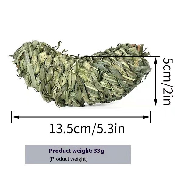 Variety of Timothy Grass Toys for Pet Rabbits and Guinea Pigs - Stuffy, Bite & Gnaw Molar Snacks by Totoro