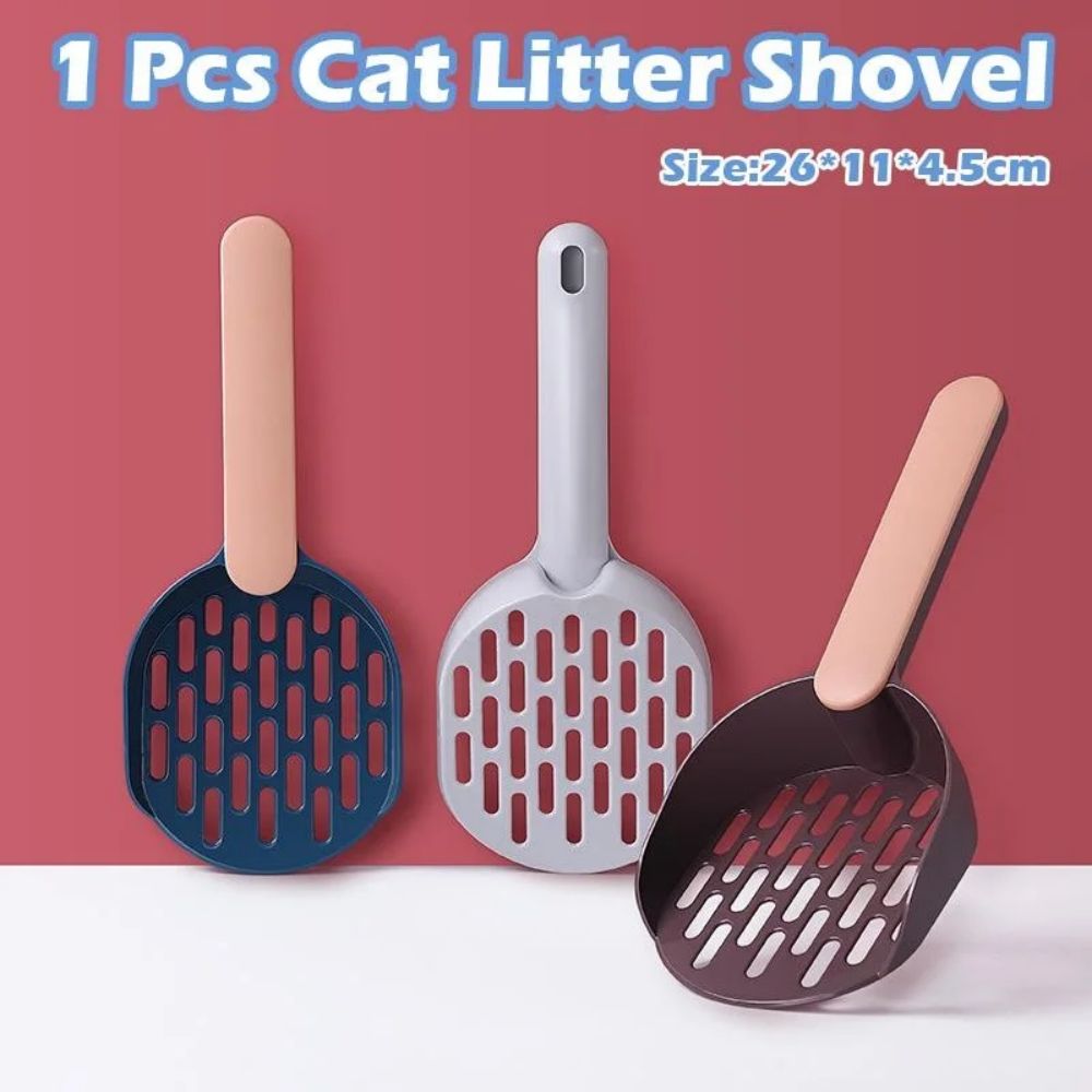 Durable Cat Litter Shovel - Plastic Poop Scoop & Cleaning Tool for Cats
