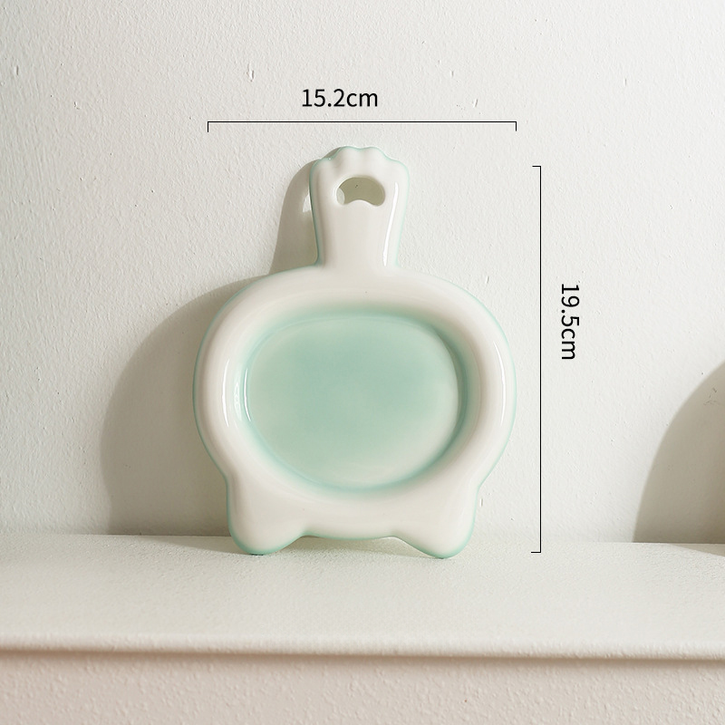 Ceramic Cat Bowl - Shallow Mouth Snack & Dinner Plate for Cats, Ideal Food Bowl and Pet Plate