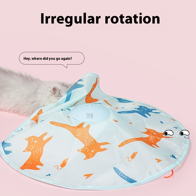 Cat Teaser Toy - Self-Hi Electric Turntable for Engaging Cat Playtime