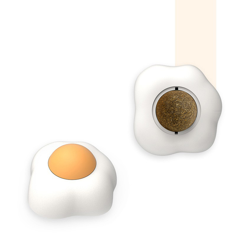 Interactive Catnip Ball Toy for Kittens - Healthy, Edible Silvervine Plush Chew Toy | Organic Teeth Cleaning & Energy Treat for Cats