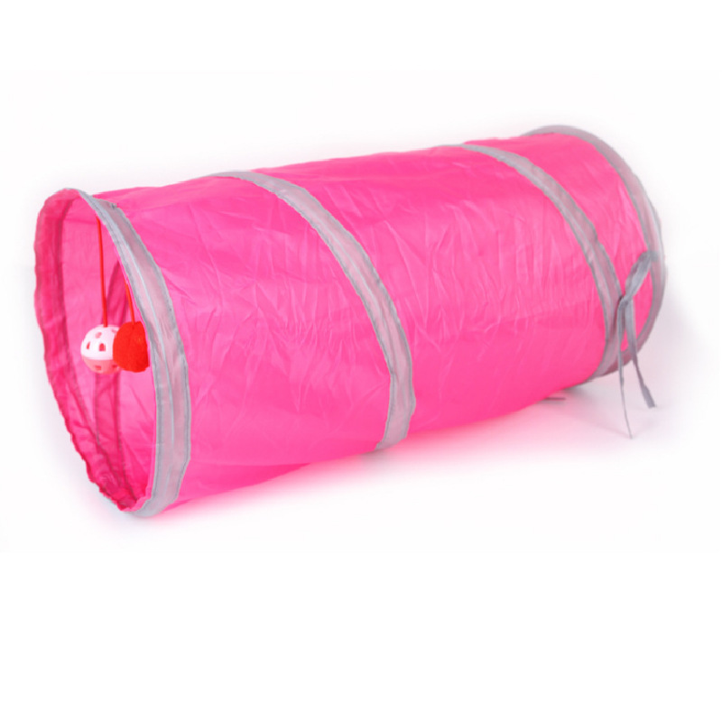 Collapsible Cat Tunnel with Ringing Paper - Engaging Pet Puzzle Toy