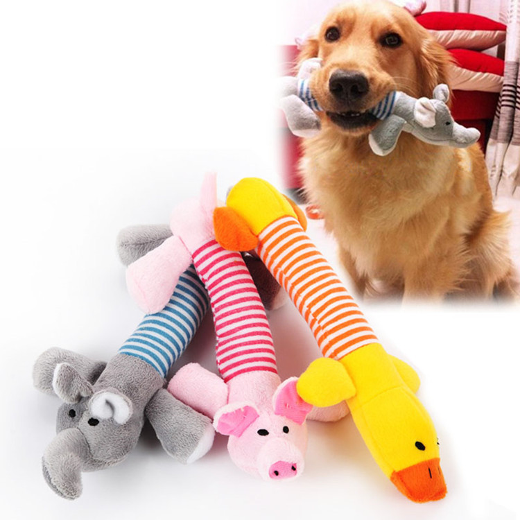 Factory Direct Long Elephant Plush Toy for Pets with Four Legs