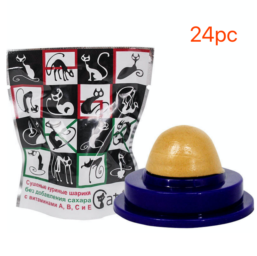 Catnip Sugar Energy Balls for Cats - Lickable Toy for Playful Pets