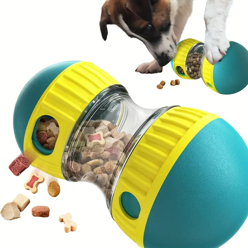 Interactive Adjustable Treat Dispenser Toy for Dogs - IQ Stimulator & Slow Feeder for Engaging Puppy Fun - Boredom-Busting Dog Puzzle Feeder
