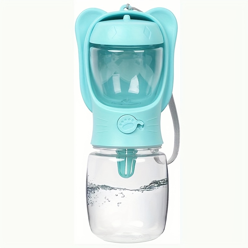 2 In 1 Dog Water Bottle - Leak Proof Portable Pet Water Dispenser & Food Container for Dogs, Ideal for Hiking, Walking, Camping & Travel