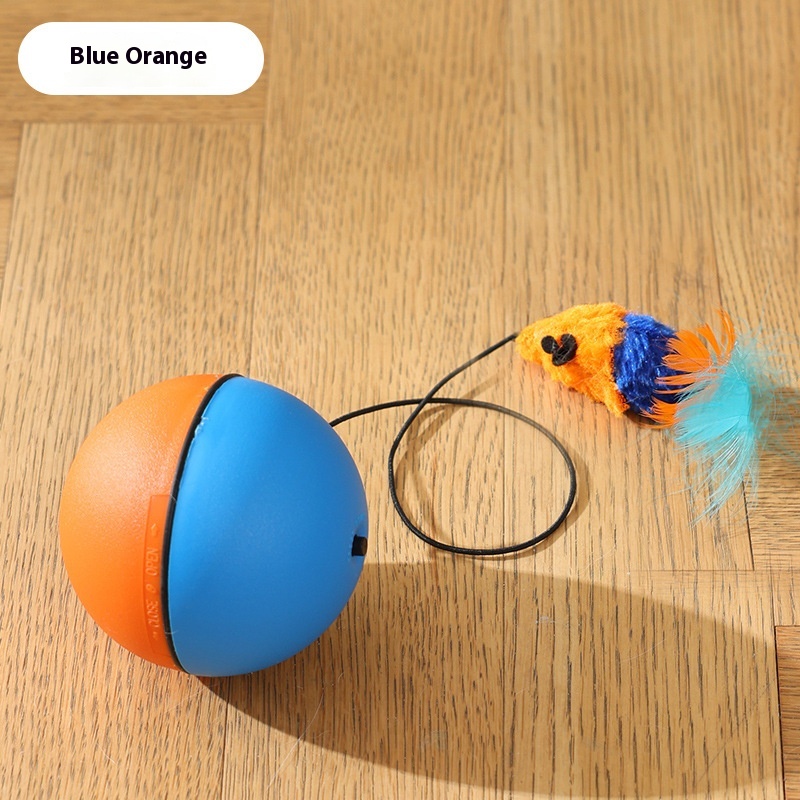 Electric Cat Toys Mouse Teaser Ball - Funny Automatic Moving Toy for Pets, Engaging Dog & Cat Rolling Ball
