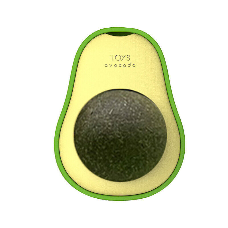 Engaging Avocado Catnip Toys for Cats - Interactive Teeth Cleaning Mini Pet Treats, Fun Mint Ball Supplies