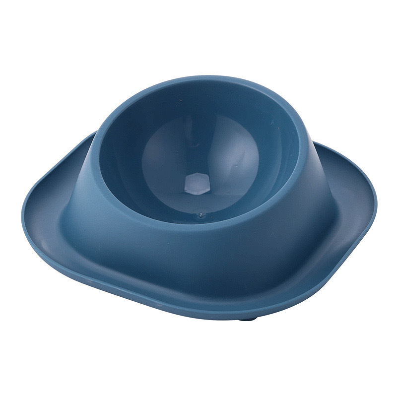 Stainless Steel Anti-Ant Cat Bowl with Oblique Mouth - Leak-Proof & Anti-Tumble Cat Food Holder for Pet Supplies