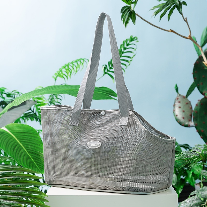 Breathable Mesh Crossbody Hand Bag for Cats - Perfect for Spring and Summer