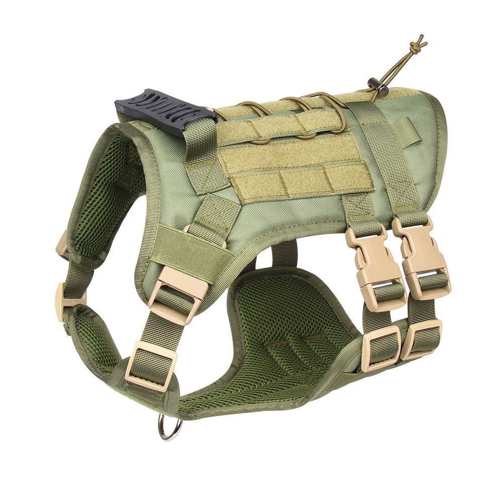 Tactical Pet Harness for Dogs - Chest and Back Support for Comfort