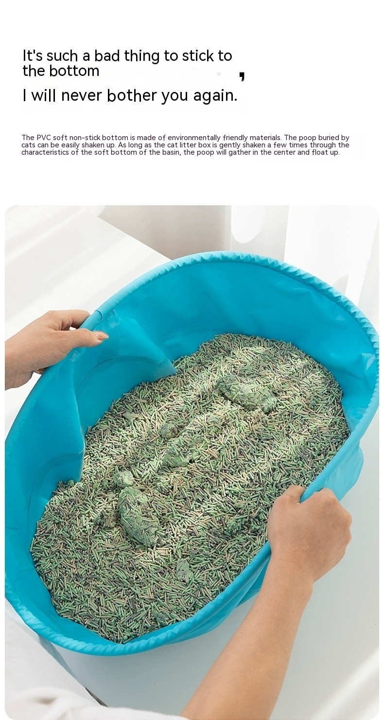 Foldable Cat Supplies: Portable Semi-Closed Cat Toilet for Easy Travel