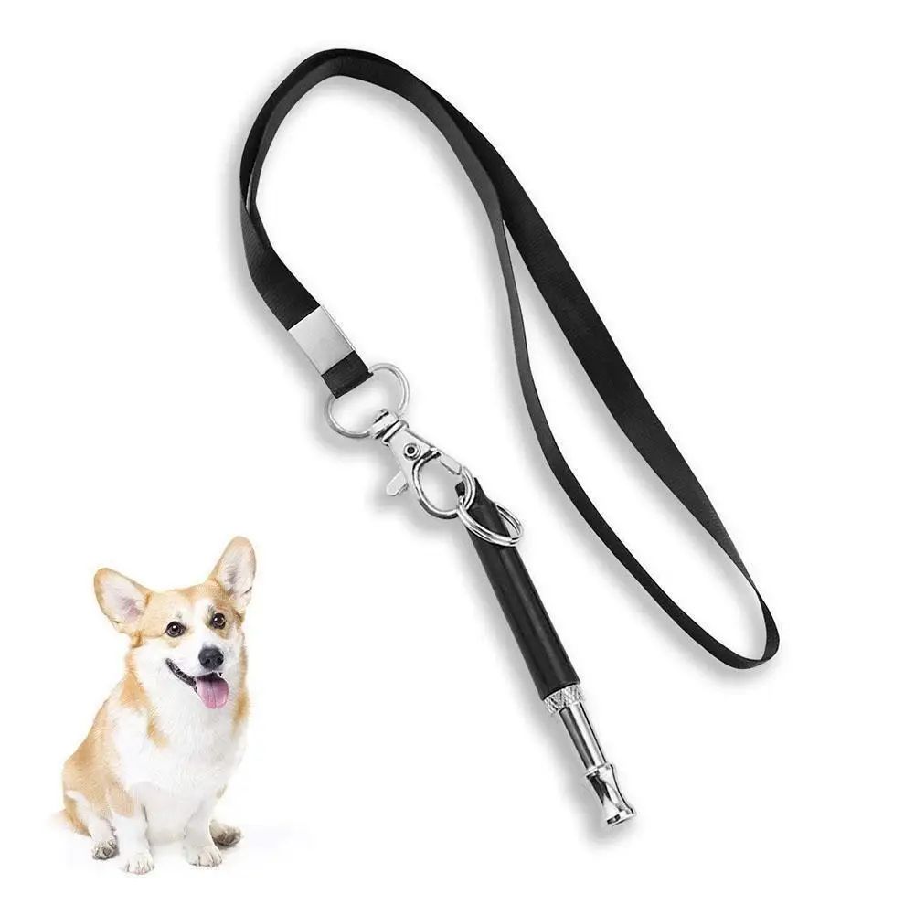 1PCS Copper Ultrasonic Dog Training Whistle - Portable Keychain Adjustable Dog Flute Supplies for Effective Pet Training