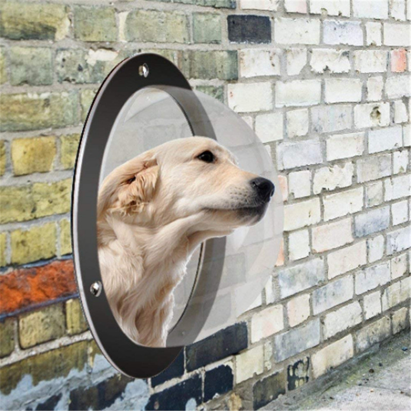 Acrylic Semi-Circular Transparent Cover for Pet Fence Window