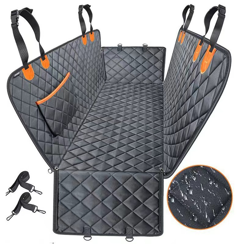 Durable Pet Mat for Car Rear Seat - Water & Dirt Resistant, Anti-Bite Protection
