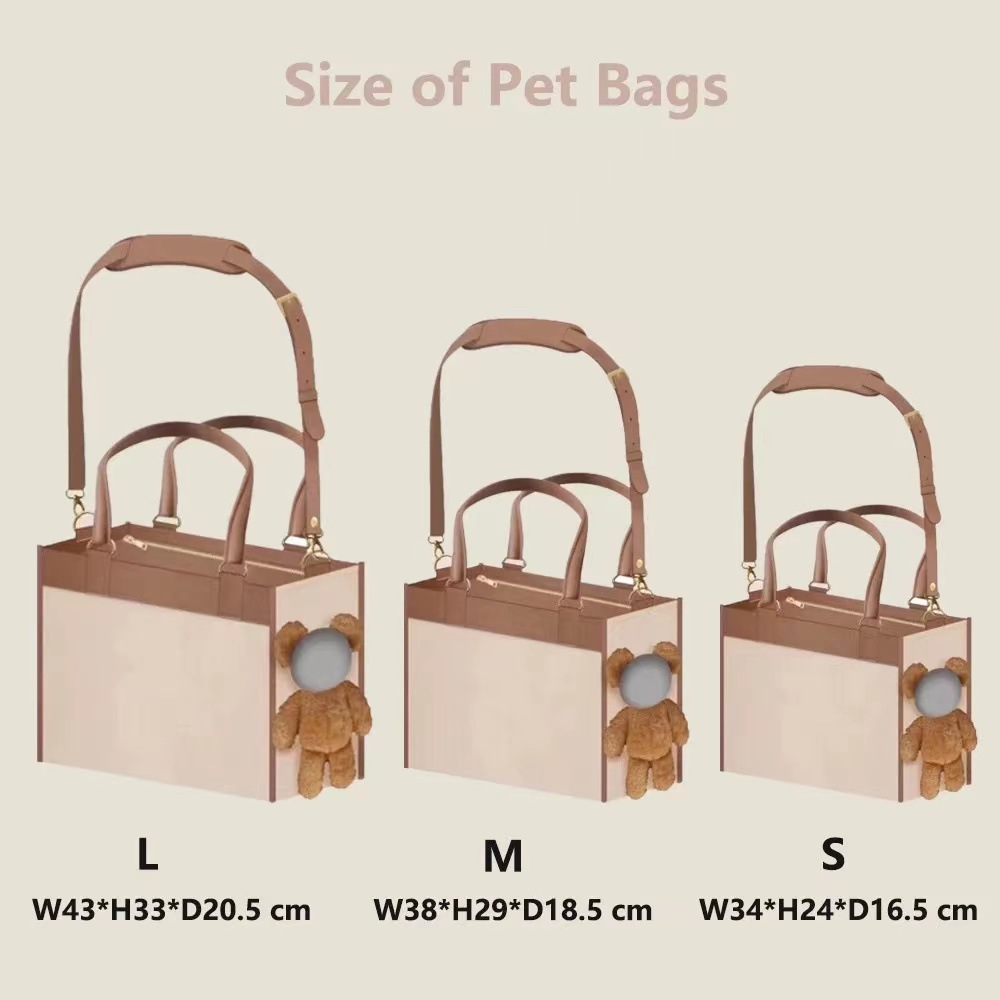 Stylish One-Shoulder Portable Dog Outing Bag with Large Capacity for Pets