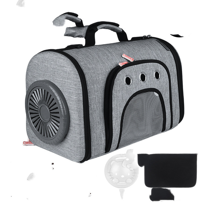 Pet Out Bag with Fan and Mesh Ventilation for Optimal Comfort