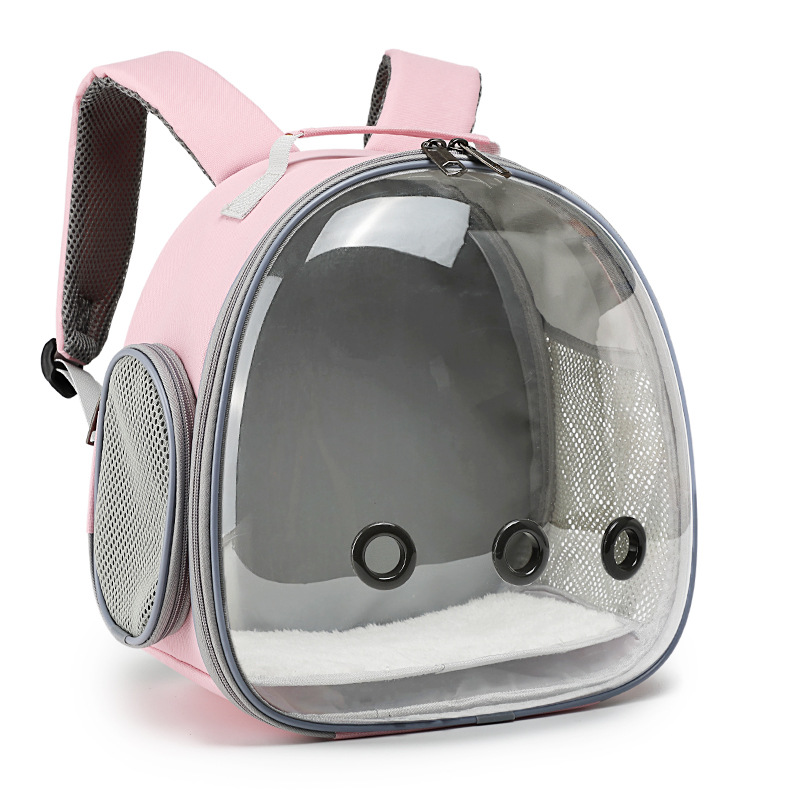 Transparent Pet Backpack Carrier for Hamsters, Guinea Pigs, Sugar Gliders, Ferrets, and Rabbits – Ideal Small Animal Travel Bag