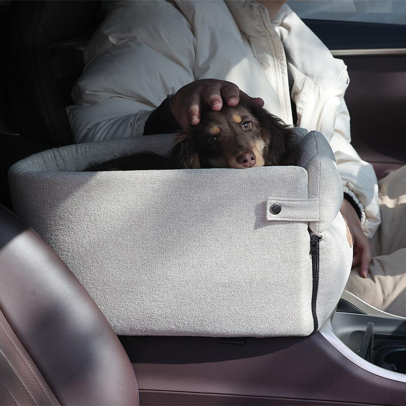 Portable Dog Car Seat Bed - Central Carrier for Small Dogs & Cats | Safe Travel Bag Accessories for Pets
