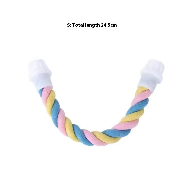 Climbing Cotton String Nibbling Relief Toy for Stuffy Birds