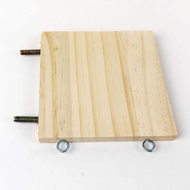 Solid Wood Jumping Platform & Standing Board - Climbing and Playing Bird Cage Accessories Toy