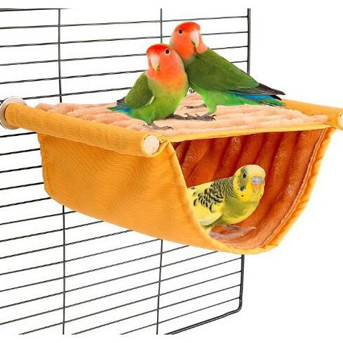 Cozy Parrot Pet Hamster Nest Hammock - Removable, Washable & Colorful Hanging Cat Cradle for Window Sill