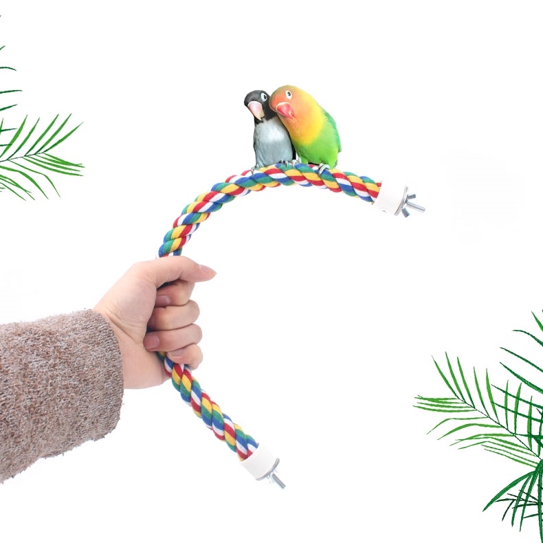 Parrot Climbing Rope Standing Pole - Birdcage Ladder Accessories for Birds