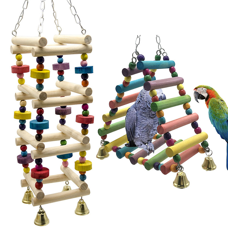 Parakeet Bird Toy Swing Stand - Amusement Park Fun for Your Feathery Friends