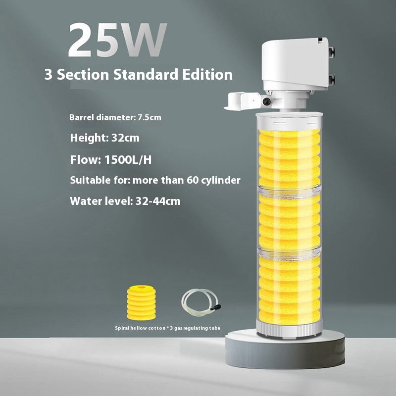 Wall-mounted Urinal with Built-in Filter and Suction for Fish Tanks