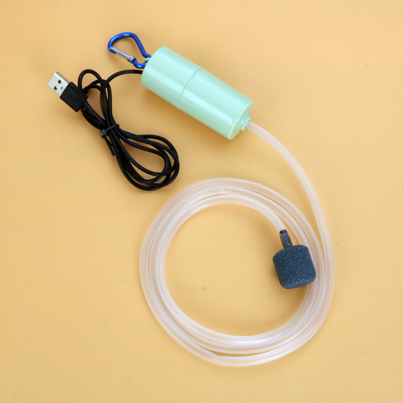 Portable Mini USB Oxygen Air Pump for Aquarium Fish Tanks - Mute, Energy-Saving Aquatic Supplies & Accessories