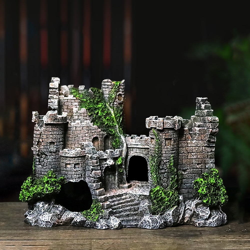 Aquarium Resin Castle Decoration for Stunning Fish Tank Aesthetics
