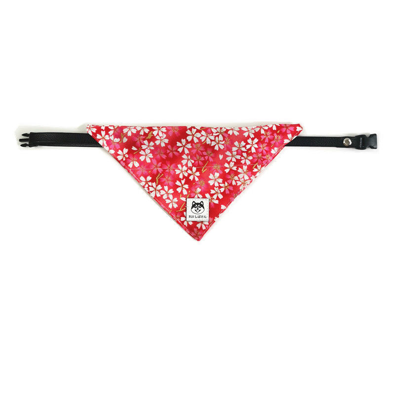 Japanese Tang Grass Pattern Dog Triangular Binder - Stylish & Functional