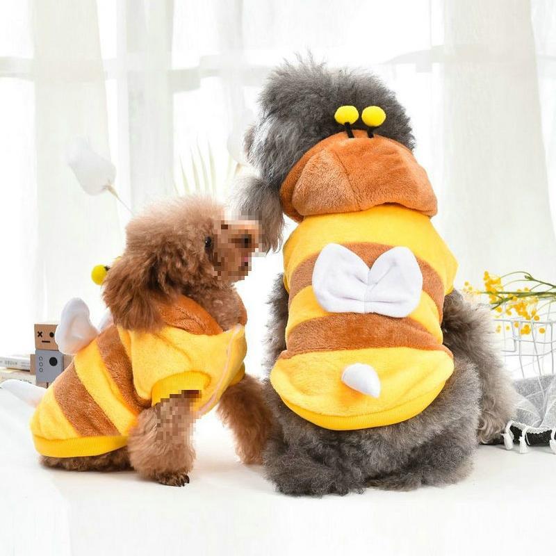 Cat Autumn & Winter Cozy Bee Pet Costume for Medium & Large Dogs