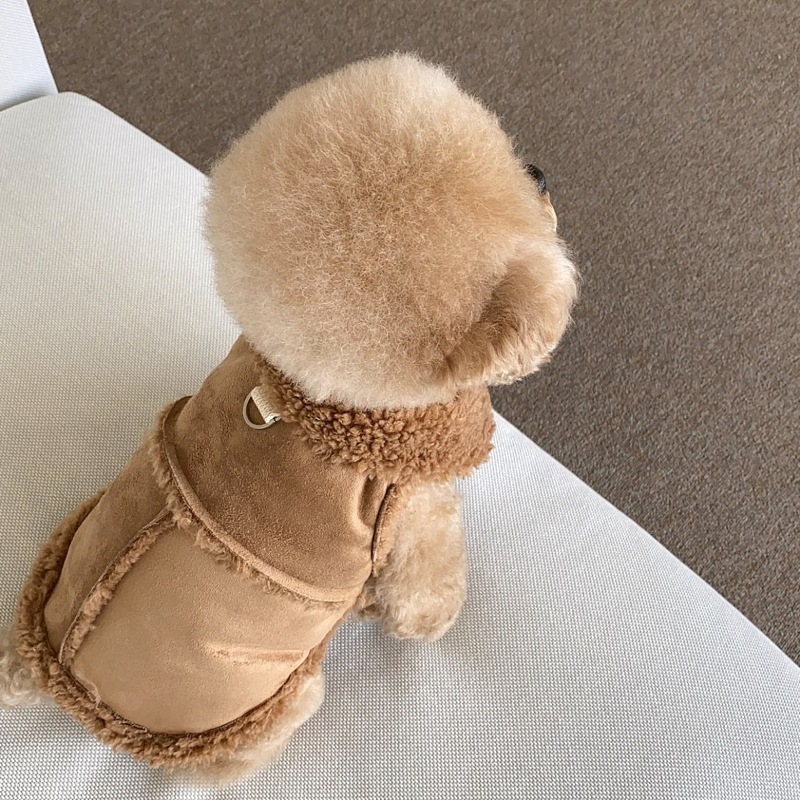 Cozy Pet Autumn and Winter Traction Vest for Warmth and Comfort