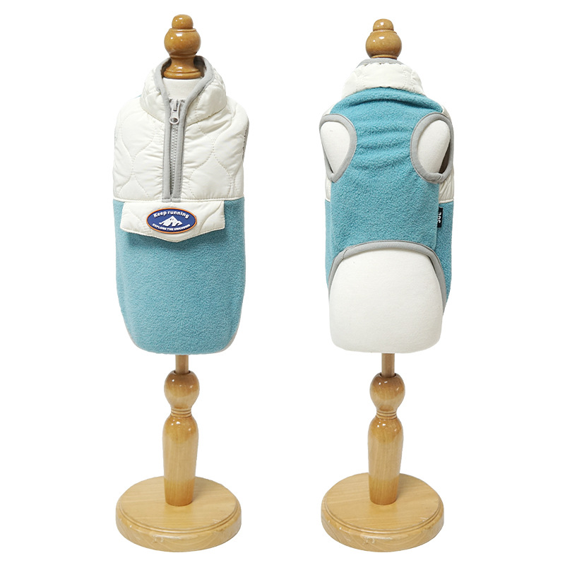 Cozy Zipper Waistcoat for Puppies - Stylish Autumn & Winter Apparel