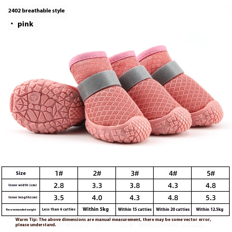 Durable Waterproof Dog Shoes - Non-slip, Wear-resistant, and Breathable